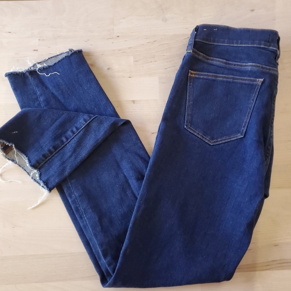 Madewell Alley Straight Jeans with Raw Hem